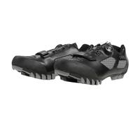 O'NEAL Zapatillas de Ciclismo I Zapatillas MTB Hombre I Zapatillas Planas para BTT Grava BMX de Descenso y Freeride I Suela Reforzada I Zapatillas SPD Cross 1 | Negro Gris | Talla 38