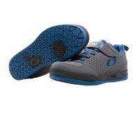 O'NEAL | Zapatillas Mountain Bike Downhill Freeride | Veganas | Suela Compatible con Placa de Pedal SPD, PU Duradero y Ligero, ventilaciones | Zapatilla Flow SPD V.22 | Adulto | Azul Gris | 42