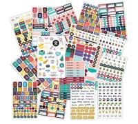 ONEBO 16 Hojas pegatinas de agenda,álbum de Recortes y Agendas,Para Calendarios De Planificación De Actividades Familiares, Planificación del Trabajo, Presupuesto y Planificador