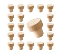 ONEBO 20 Piezas T-Shape Corchos de Vino, Tapón de Vino de Madera, Tapón de Vino de Corcho, Almacenamiento de Vino Mantener Fresco Herramientas, para Vino Licor Whisky Tapón de Corcho(19mm)