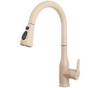 ONECE Grifo de Avena Cocina Extraíble con 3 Modos, Mezclador de Fregadero con Caño Giratorio 360°, Grifería Monomando con Ducha, Acero Inoxidable 304, Agua Fría y Caliente