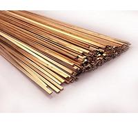 ONECHANCE Varilla de fósforo de cobre Varillas de soldadura de cobre planas/redondas, utilizadas para soldar tuberías de cobre de acondicionadores de aire y refrigeradores (10 Pcs)