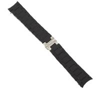 ONECMN Classical 20 - Correa de reloj de acero inoxidable sólido con cubierta de silicona de 23 mm para Armani AR5858 5943 5941 5867 5981 cierre desplegable, 23mm, Ágata