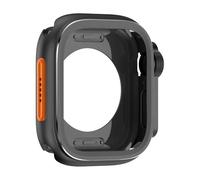 ONECMN Funda de aleación de aluminio para Apple Watch S10 46mm funda protectora de pantalla cambiar a funda Ultra parachoques cubierta completa para IWatch 46MM(Black)