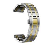 ONECMN Stainless Steel Luxury Band For Galaxy Watch 5 Pro 40/44mm 42/46mm For Huawei Gt 2/3 Pro Metal Strap 20mm 22mm WatchBands(Silver Gold-Tool,22mm)