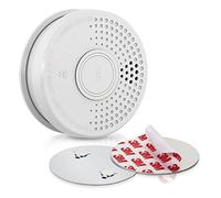 oneConcept Detector de Humo para Casa SHD, 1x Alarma de Incendio de Respuesta Rápida para Oficinas y Cocina, Detectores Humo, Sensor Óptico con Función de Prueba, Mini Detector Soporte Magnético