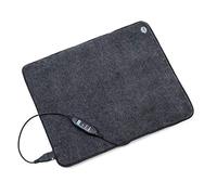 Oneconcept Magic Carpet DLX Alfombra eléctrica - 60 x 70 cm, 100 W de Potencia, 4 Niveles de Temperatura, Temporizador, Pantalla LCD, Antideslizante, Antracita