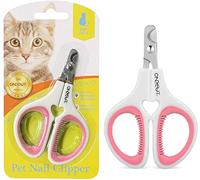 OneCut Cortaúñas para mascotas, versión actualizada, cortaúñas para gatos y gatitos, cortaúñas profesional para mascotas, ideal para gatos, cachorros, gatitos y perros pequeños (rosa)
