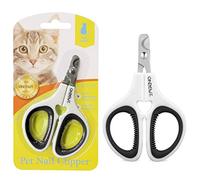 OneCut Cortauñas para mascotas, versión actualizada para gatos y gatitos, cortauñas profesional para recortar, mejor para un gato, cachorro, gatito y perro pequeño (negro)