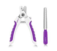 OneCut Cortaúñas para perros para razas pequeñas, medianas y grandes, adecuado para gatos, conejos y cobayas con protector de seguridad para evitar cortes excesivos (6 pulgadas) (morado)