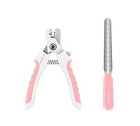 OneCut Cortaúñas para perros y gatos pequeños de 4.7 pulgadas, de acero inoxidable, para conejos, cobayas, pájaros, cachorros, gatitos y animales pequeños, cortaúñas para mascotas para uso profesional