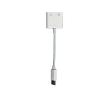 Onedirect Adaptador de USB-C a conector de 3,5 mm Cable de conexión USB-C con toma de 3,5 mm y puerto de carga USB-C.