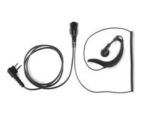 Onedirect Auricular gancho 2 pins Motorola, cable resistente Auricular tipo gancho con micrófono "PTT" y pinza - Cable renforzado