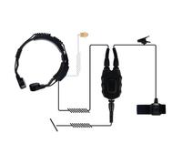 Onedirect Auricular laringófono para TKLR Micrófono y auricular para laringe para Walkies Talkies Motorola TLKR