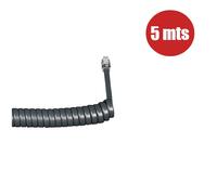 Onedirect Cordón de auricular (5 metros) - Grafito Cordón espiral grafito para teléfonos con puertos RJ9/RJ9 (se alarga hasta 5m)