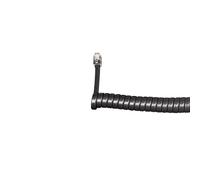 Onedirect Cordon de auricular Negro Cordón espiral negro para teléfonos con puertos RJ9/RJ9