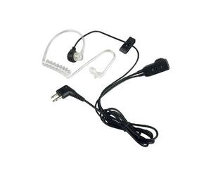 Onedirect Kit bodyguard 2 pins Auricular transparente con micrófono "PTT"