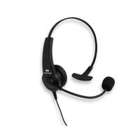 Onedirect Komunica auricular PGM-20 Series Monoaural con conexión Motorola 2 Pins Cascos ligeros monoaurales con micrófono boom con PTT en línea