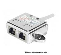 Onedirect Ladrón RJ45 2xPC 20 cm UTP Ladrón doble conexión RJ45 - 1 M/2F - 2 PC - cable UTP 20CM