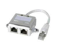 Onedirect Ladrón RJ45 PARALELO 20 cm UTP Ladrón doble conexión RJ45 - RJ45 PARALELO - Cable 20 cm UTP