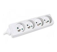 Onedirect Regleta sin interruptor con 4 enchufes - 1,5m Power strip 1,5m
