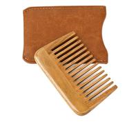 Onedor Peines para el cabello hechos a mano 100 % natural de sándalo verde, antiestático, aroma de sándalo, peine de madera natural para desenredar el cabello (mini peine de bolsillo de dientes