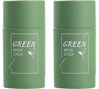 Oneews Green Tea Deep Cleanse Mask,Oneews Green Tea Mask,Cleansing Green Tea Mask Clay Stick Oil Control Anti-Acne Skin Care,Green Tea Mask Stick Blackhead Remover (2 pcs)