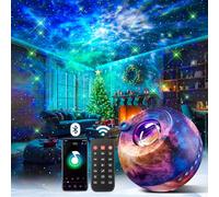 OneFire Proyector del cielo estrellado, 15 colores 15 dormitorio Galaxy Proyector, luz nocturna Bluetooth niños con mando remoto, regalos para niñas/mujeres/niños, decoración de la habitación, cambio