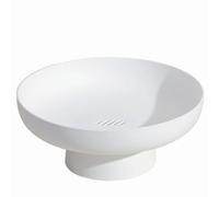 OneFitow Cesta de frutas para encimera de cocina, cesta de almacenamiento, soporte organizador, centro de mesa decorativo para encimera de cocina o mesa de comedor, color blanco