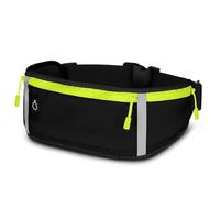 ONEFLOW Active Pro - Cinturón para correr Motorola G Series con 3 compartimentos, transpirable, para correr, teléfono móvil, impermeable, para correr, Maximum Black, Motorola Moto G57 Power, Utilidad