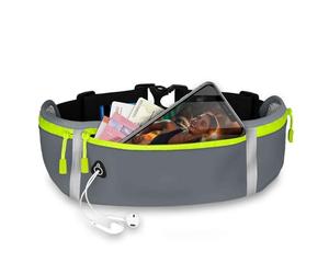 ONEFLOW Active Pro - Cinturón para correr para Samsung a partir de S24, con 3 compartimentos, transpirable, para correr, teléfono móvil, impermeable, para correr, Clear Mind, Samsung Galaxy S26 Plus