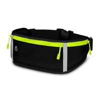ONEFLOW Active Pro - Cinturón para correr para Samsung Galaxy A56 5G, con 3 compartimentos, transpirable, para correr, teléfono móvil, impermeable, color negro