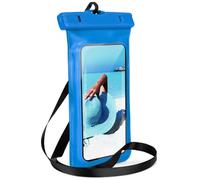 ONEFLOW Beach Bag for Realme P3 Ultra Impermeable Funda con Touch y Cámara Ventana Submarina Teléfono Móvil para Viajar Natación con Pulsera y Correa para Colgar Azul