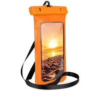 ONEFLOW Beach Bag - Funda impermeable para Motorola Moto G56 5G, con pantalla táctil y cámara, para viajes, natación con correa y correa para colgar, color naranja