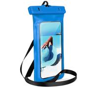 ONEFLOW Beach Bag para Honor X5C/X5C Plus - Funda impermeable con pantalla táctil y cámara, funda para teléfono móvil subacuática para viajar, nadar con pulsera y correa para colgar, color azul