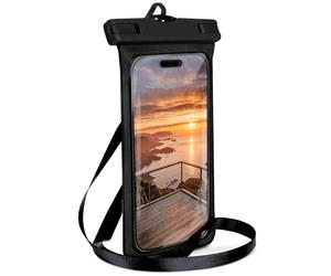 ONEFLOW Beach Bag para Xiaomi 15 Ultra Impermeable Funda con Touch y Cámara Ventana Subacuática Teléfono Móvil para Viajar Natación con Pulsera y Correa para Colgar Negro