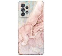 ONEFLOW Bliss Cover - Carcasa para Samsung Galaxy A52/A52s 5G, diseño de mármol, color rosa y gris
