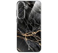 ONEFLOW Bliss Cover - Carcasa para Samsung Galaxy S20 FE/FE 5G, diseño de mármol, color negro y dorado