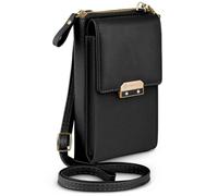 ONEFLOW Bliss Purse - Bolso bandolera para mujer Emporia SMART.7 Lite, con cartera, bolso bandolera con monedero y compartimento para teléfono móvil, bolso pequeño, color negro