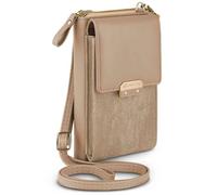 ONEFLOW Bliss Purse - Bolso bandolera para Oppo Reno14 5G, con monedero, bolso bandolera con monedero y compartimento para teléfono móvil, bolso pequeño, color crema beige