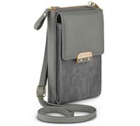 ONEFLOW Bliss Purse - Bolso bandolera para Oppo Reno14 F 5G/Reno14 FS 5G, con monedero, bolso de mano pequeño, color gris topo