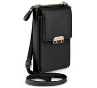 ONEFLOW Bliss Purse - Funda para Honor Magic7 Lite con monedero, bolso bandolera con monedero y compartimento para teléfono móvil, bolso pequeño, color negro