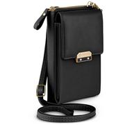 ONEFLOW Bliss Purse - Funda para iPhone 16 Pro con monedero, bolso bandolera con monedero y compartimento para teléfono móvil, bolso pequeño, color negro
