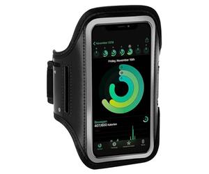 ONEFLOW Brazalete deportivo para teléfono móvil compatible con Google Pixel 7a Armtasche Fitness Armband Sport Laufarmband Outdoor Handyhülle Joggen Arm Halterung Smartphone Handytasche Schwarz
