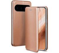 ONEFLOW Business Case für Google Pixel 11 Handyhülle klappbar mit Standfunktion Klapphülle Flipcase Cover Dünn, PU Leder Hülle mit Kartenfach, 360 Grad Hülle, Rosegold