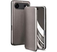ONEFLOW Business Case für iPhone Air Handyhülle klappbar mit Standfunktion Klapphülle Flipcase Cover Dünn, PU Leder Hülle mit Kartenfach, 360 Grad Schutzhülle Taupe
