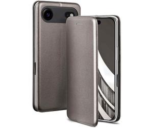 ONEFLOW Business Case für iPhone Air Handyhülle klappbar mit Standfunktion Klapphülle Flipcase Cover Dünn, PU Leder Hülle mit Kartenfach, 360 Grad Schutzhülle Taupe