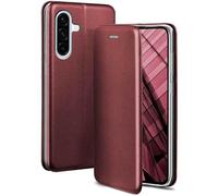 ONEFLOW Business Case für Samsung Galaxy A36 5G Handyhülle klappbar mit Standfunktion Klapphülle Flipcase Cover Dünn, PU Leder Hülle mit Kartenfach, 360 Grad Schutzhülle Weinrot