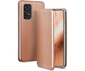 ONEFLOW Business Case für Samsung Galaxy A53 5G Handyhülle klappbar mit Standfunktion Klapphülle Flipcase Cover Dünn, PU Leder Hülle mit Kartenfach, 360 Grad Hülle, Rosegold