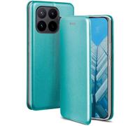 ONEFLOW Business Case für Xiaomi 17T Pro Handyhülle klappbar mit Standfunktion Klapphülle Flipcase Cover Dünn, PU Leder Hülle mit Kartenfach, 360 Grad Hülle, Mint Blau